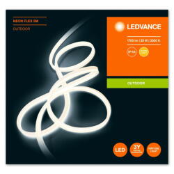 LEDVANCE Banda LED pentru exterior NEON FLEX, 29W, 220-240V, 1700 lm, lumina calda (3000K), IP44, 5 metri (000004058075504721)