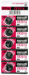 Maxell CR2016 lítium gombelem 5db/csomag (76903CM) - pcland