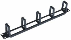 WP 1U plastic cable management, Black RAL 9005 (WPN-ACM-102-B) - pcland