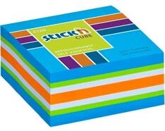 STICK N Stick`N 51x51 mm 250 lap neon blue mix öntapadó kockatömb (21535) - bestbyte
