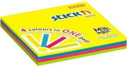 STICK N Stick`N Magic Pad 76x76mm 100 lap neon mix öntapadó jegyzettömb (STICK_N_21571) (STICK_N_21571)