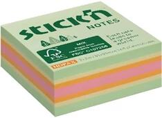 STICK N Stick`N 51x51 mm 240 lap az erdő színei pasztell mix öntapadó kockatömb (21889) - bestbyte