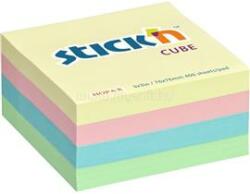 STICK N Stick`N 76x76mm 400 lap pasztell szivárvány öntapadó kockatömb (STICK_N_21013) (STICK_N_21013)
