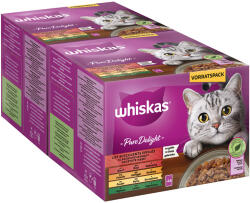 Whiskas 48x85g Whiskas 1+ Adult PURE DELIGHT klasszikus raguválogatás nedves macskatáp