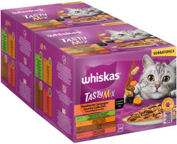 Whiskas 48x85g Whiskas Tasty Mix vidéki válogatás szószban nedves macskatáp