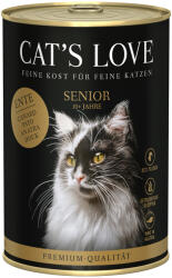 CAT’S LOVE 6x400g Cat's Love Senior kacsa nedves macskatáp