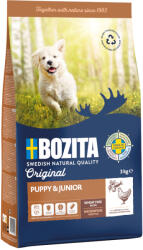 Bozita 2x3kg Bozita Naturals Puppy & Junior búzamentes száraz kutyatáp