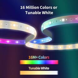 Aqara Extensie Bandă LED smart Aqara LED Strip T1 RGB IC, 1m, 806 lm, versiunea Europeană (RLSE-K01D)