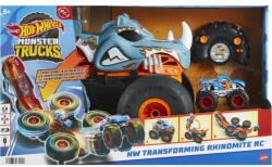 Mattel Hot Wheels: Monster Trucks mașină teleghidată transformabilă - Rhinomite (HPK27)