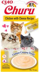 INABA Churu csirke és sajt ízű macskaeledel 4x14g