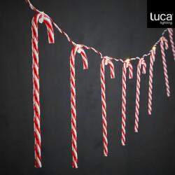 Luca lighting String candy formájú meleg fehér fényű elemes led fényfüzér 10 égõvel