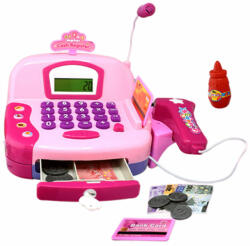 MK Toys Rózsaszín digitális pénztárgép kiegészítőkkel (MKE234706)