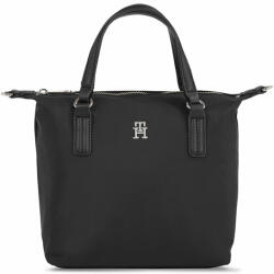 Tommy Hilfiger Дамска чанта Tommy Hilfiger Poppy Th Small Tote AW0AW15640 Black BDS (Poppy Th Small Tote AW0AW15640)