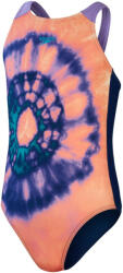 Speedo printed pulseback girl soft coral/ammonite/aquarium/lilac 164cm