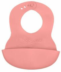 Baby Ono extra puha szilikon zsebes előke állítható nyakrésszel 835/04 - Rózsaszín