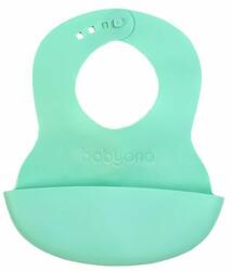 Baby Ono extra puha szilikon zsebes előke állítható nyakrésszel 835/03 - Menta