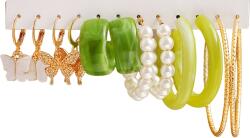  MA-27516 Fülbevalószett - Arany/Zöld