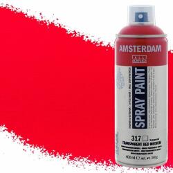 Royal Talens Amsterdam vízbázisú akrilfesték spray, 400 ml - 317, transparent red medium