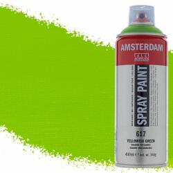 Royal Talens Amsterdam vízbázisú akrilfesték spray, 400 ml - 617, yellowish green