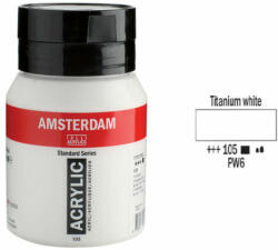 Royal Talens Amsterdam akrilfesték, 500 ml - 105, titanium white