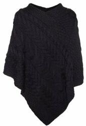 Vlnka Poncho de lână Vlnka - negru mărimi îmbrăcăminte Uni (5-51067-UNI)