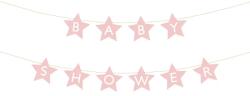 PartyDeco Ghirlandă - Baby shower, roz
