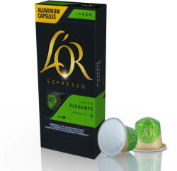 L'OR L´OR Espresso Lungo Elegante Intensity 6 - 10 capsule din aluminiu compatibile cu aparatele de cafea Nespresso®*