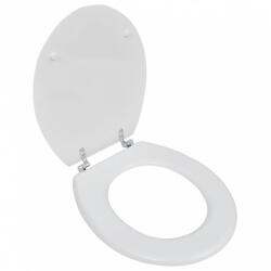 vidaXL egyszerű tervezésű fehér MDF WC-ülőke (140801) - balena