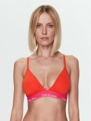 Calvin Klein Underwear Bralette melltartó Light Lined 000QF7282E Piros (Light Lined 000QF7282E)