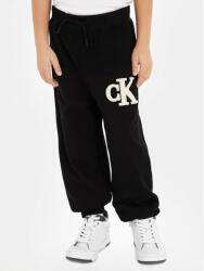 Calvin Klein Jeans Melegítő alsó Towelling Logopack IB0IB01677 Fekete Regular Fit (Towelling Logopack IB0IB01677)