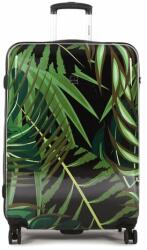 Saxoline Nagy bőrönd Sx Palm Leaves 1460H0.71. 10 Fekete (Sx Palm Leaves 1460H0.71.10)
