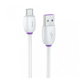 Baseus Purple Ring HW Quick Charger Usb la USB Type C 40W 1m Alb - vexio