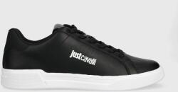 Just Cavalli bőr sportcipő fekete, 75QA3SB3ZP287899 - fekete Férfi 41