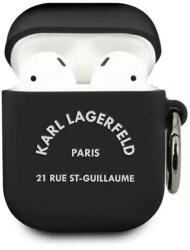 Karl Lagerfeld Apple Airpods szililkon tok fekete KLACA2SILRSGBK (122836)