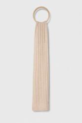 Tommy Hilfiger sál gyapjú keverékből bézs, sima - bézs Univerzális méret