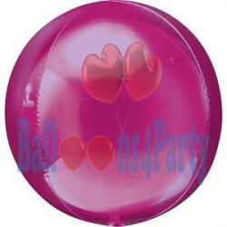 Anagram Balon folie Minge, sfera roz Orbz 38 x 40cm