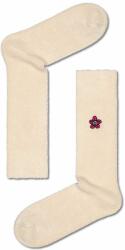 Happy Socks zokni Embroidered Flower Crew Sock bézs - bézs 36/40