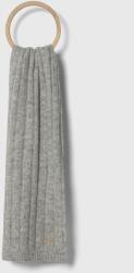 Tommy Hilfiger sál gyapjú keverékből szürke, sima - szürke Univerzális méret - answear - 23 990 Ft