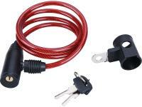 Extol kerékpárzár spirál, 6mm×150cm, 2 kulcsos (77750) (77750)