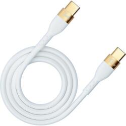 3MK Cablu de incarcare USB-C/USB-C, 3MK, 100 W, 2 m, 5A, Alb/Auriu