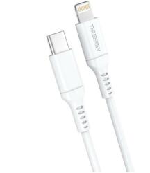 XO Cablu Date si Incarcare XO Design, TK04, USB Type-C la Lightning, 1m, Alb