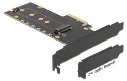 Delock PCI Express x4-kártya - 1 x belső NVMe M. 2 Key M hűtőbordával és RGB LED megvilágítással - alacsony profilú formatényező (89013)