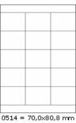 RayFilm Univerzális Etikett - 70x50, 8 mm - 15000 db