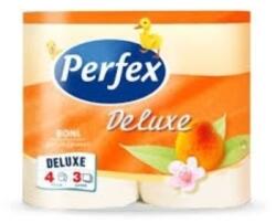Perfex DeLuxe 3 rétegű barackos 150 lap 4tekercs/csomag toalettpapír (TPBONIDL3RB) - nyomtassingyen