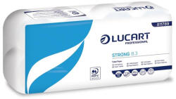 Lucart Toalettpapír, 3 rétegű, kistekercses, 8 tekercses, LUCART "Strong 8.3", fehér (811789P) - nyomtassingyen