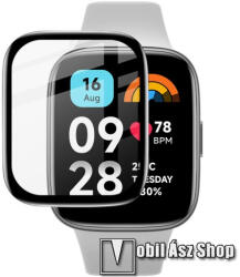 IMAK Xiaomi Redmi Watch 3 Active, IMAK okosóra flexibilis üvegfólia, Full cover, 1db, Fekete