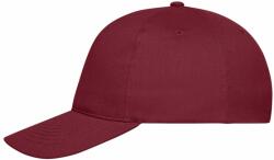 Daiber Șapcă clasică 5 panele bumbac organic MB6237 - Vin (MB6237-1792571)