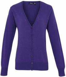 Premier Workwear Cardigan cu nasturi de damă - Violet | XXXXL (PR697-1000145734)