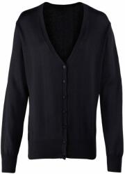 Premier Workwear Cardigan cu nasturi de damă - Neagră | XS (PR697-1000145682)