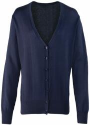Premier Workwear Cardigan cu nasturi de damă - Albastru marin | 4XL (PR697-1000145725)